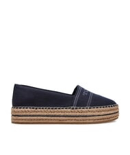 TOMMY HILFIGER TH Espadrilles mit Plateau aus Canvas Weltraumblau - Damenschuhe - 5