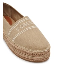 TOMMY HILFIGER TH Espadrilles mit Plateau aus Canvas Meerrettich - Damenschuhe - 3