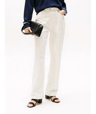 TOMMY HILFIGER TH Leder-Pantolette mit breitem Absatz Schwarz - Damenschuhe - 8