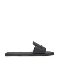 TOMMY HILFIGER TH Lederpantoffeln mit Logo Schwarz - Damenschuhe - 2