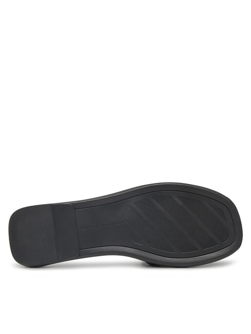TH Lederpantoffeln mit Logo Schwarz - Damenschuhe