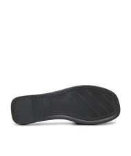 TOMMY HILFIGER TH Lederpantoffeln mit Logo Schwarz - Damenschuhe - 6