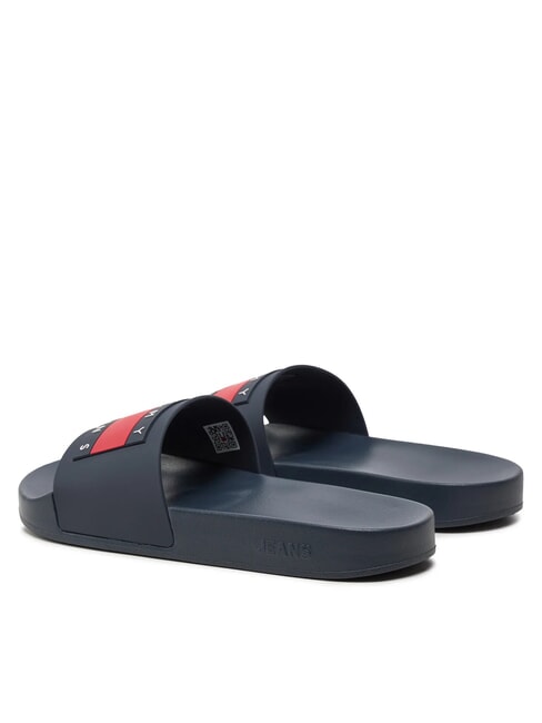 TOMMY JEANS Pool Slide Gummipantoffeln dunkle Nachtmarine - Herrenschuhe