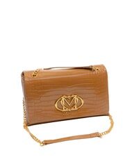 LOVE MOSCHINO CROCO Convertible Schulter-/Umh&auml;ngetasche Kamel2 - Damentaschen - 2