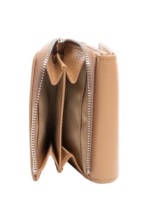 WALLETS GRAIN Kleine Geldb&ouml;rse aus genarbtem Leder Ton - Brieftaschen Damen