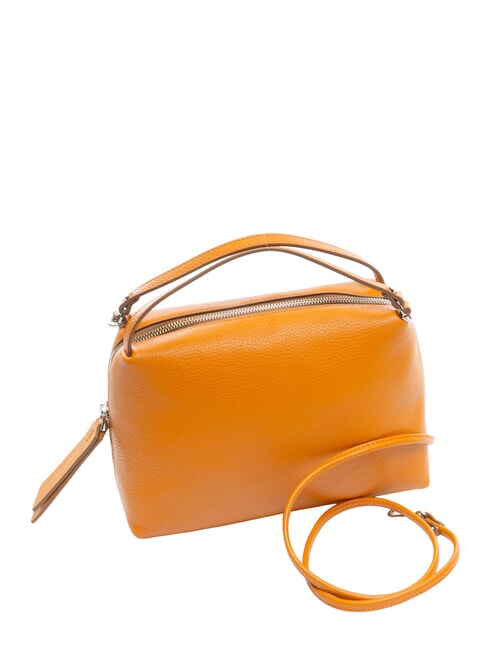 ALIFA Ledertasche mit Schultergurt w&uuml;rzen - Damentaschen