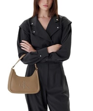 CALVIN KLEIN BOLD MONOGRAM Umh&auml;ngetasche W&uuml;stentaupe - Damentaschen - 5