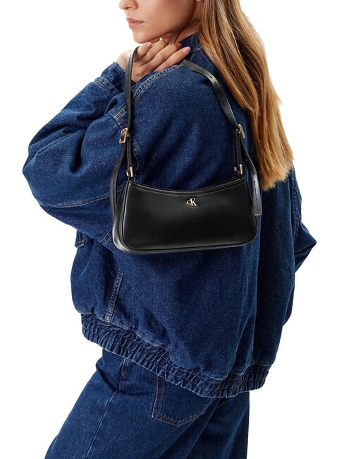 HARDWARE MONOGRAM Umh&auml;ngetasche Schwarz / Antik-Hellgold - Damentaschen