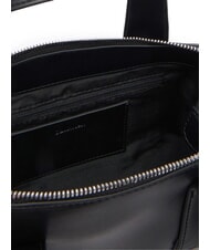 CALVIN KLEIN SIGNATURE LOGO STRAP Handtasche mit Schulterriemen schwarz / altsilber - Damentaschen - 4