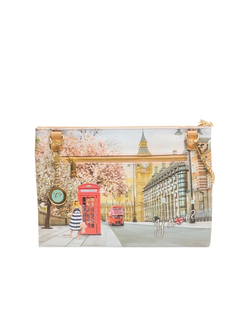 YESBAG SPECIAL Umh&auml;ngetasche aus Metall mit Umschlag Englische Rose - Damentaschen