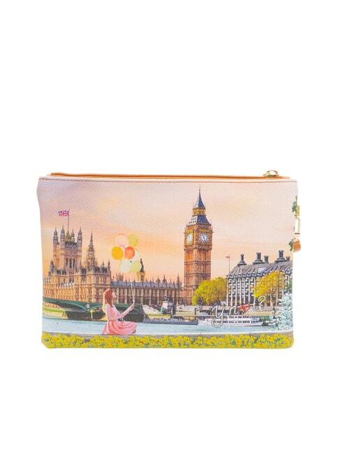 YESBAG Mittelgro&szlig;e Clutch mit Manschette gelbe Blume - Damentaschen