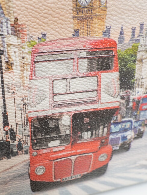 YESBAG Gro&szlig;er, ausgestellter Kosmetikkoffer London Rainbow - Beauty-Case