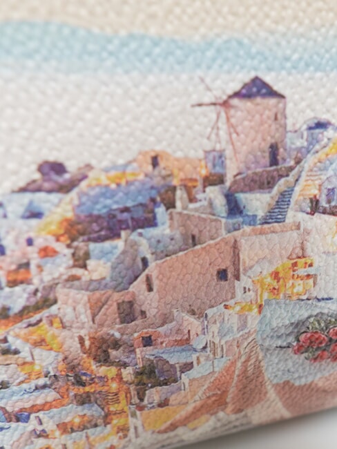 YESBAG Ausgestellter Kosmetikkoffer Sonnenuntergang in Griechenland - Beauty-Case