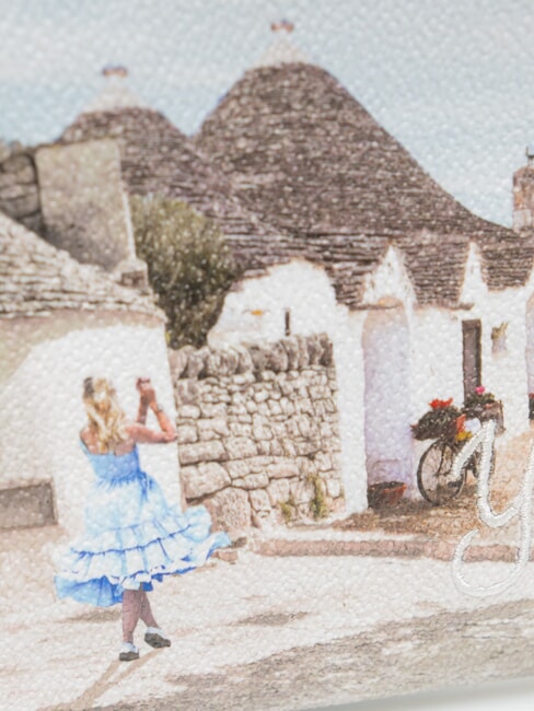 YESBAG Clutch mit Schulterriemen aus Metall Alice in Trulli - Damentaschen