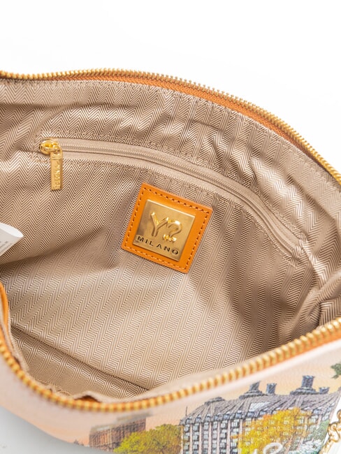 YESBAG Clutch mit Schulterriemen aus Metall gelbe Blume - Damentaschen