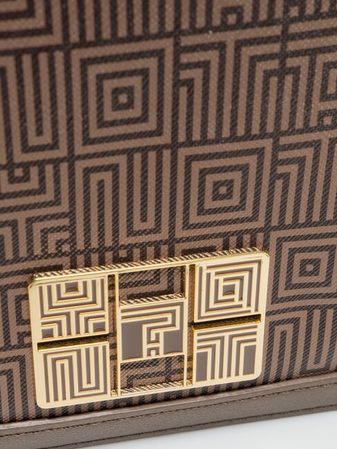 LABIRINT Schultertasche mit Ketteneinsatz Nuss - Damentaschen