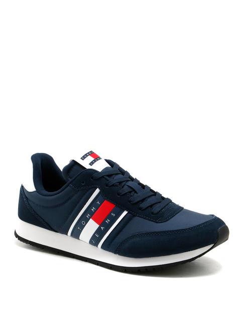 TOMMY JEANS RUNNER CASUAL Turnschuhe dunkle Nachtmarine - Herrenschuhe