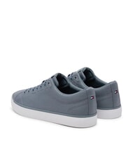 TOMMY HILFIGER TH LOW CORE Canvas-Sneaker bew&ouml;lktes Grau - Herrenschuhe - 5