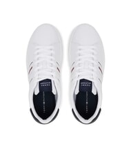 TOMMY HILFIGER MODERN CUPSOLE STRIPES Ledersneakers Wei&szlig; - Herrenschuhe - 4