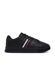 TOMMY HILFIGER MODERN CUPSOLE STRIPES Ledersneakers Schwarz - Herrenschuhe - 2