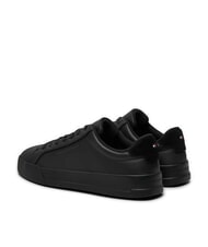 TOMMY HILFIGER COURT BETTER Ledersneakers Schwarz - Herrenschuhe - 5
