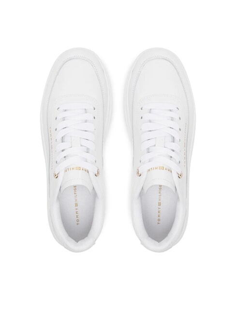 MODERN COURT Plateau-Sneaker aus Leder Wei&szlig; - Damenschuhe