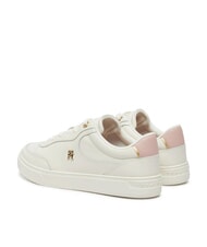 TOMMY HILFIGER ESSENTIAL CHIC COURT Damen-Sneaker aus Leder altes Wei&szlig; - Damenschuhe - 5