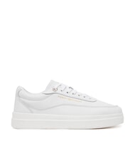 TOMMY HILFIGER MODERN COURT Plateau-Sneaker aus Leder Wei&szlig; - Damenschuhe - 2