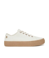 TOMMY HILFIGER TH Canvas-Epadrilles-Sneaker altes Wei&szlig; - Damenschuhe - 2