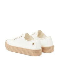 TOMMY HILFIGER TH Canvas-Epadrilles-Sneaker altes Wei&szlig; - Damenschuhe - 5