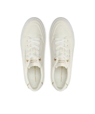 TOMMY HILFIGER ESSENTIAL Canvas-Plateau-Sneaker ecru - Damenschuhe - 4