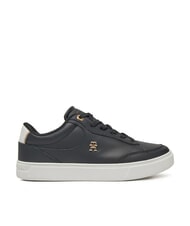 TOMMY HILFIGER ESSENTIAL CHIC COURT Damen-Sneaker aus Leder Schwarz - Damenschuhe - 2