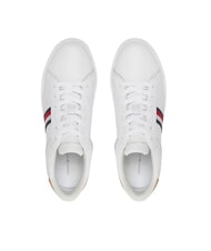 TOMMY HILFIGER ESSENTIAL COURT Damen-Sneaker aus Leder Wei&szlig; - Damenschuhe - 4