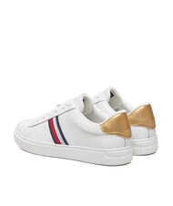 TOMMY HILFIGER ESSENTIAL COURT Damen-Sneaker aus Leder Wei&szlig; - Damenschuhe - 5