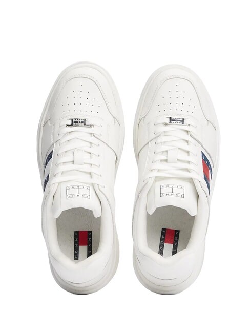 BROOKLYN ESSENTIAL Damen-Sneaker aus Leder ecru - Damenschuhe