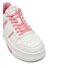 TOMMY HILFIGER TH BROOKLYN Plateau-Sneaker aus Leder Preppy-Rosa - Damenschuhe - 3