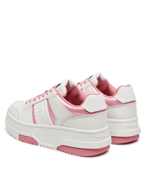 TH BROOKLYN Plateau-Sneaker aus Leder Preppy-Rosa - Damenschuhe