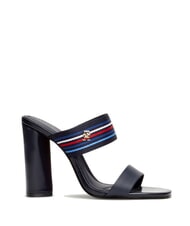 TOMMY HILFIGER SLIDE Hohe Sandalen mit Logoband - Damenschuhe