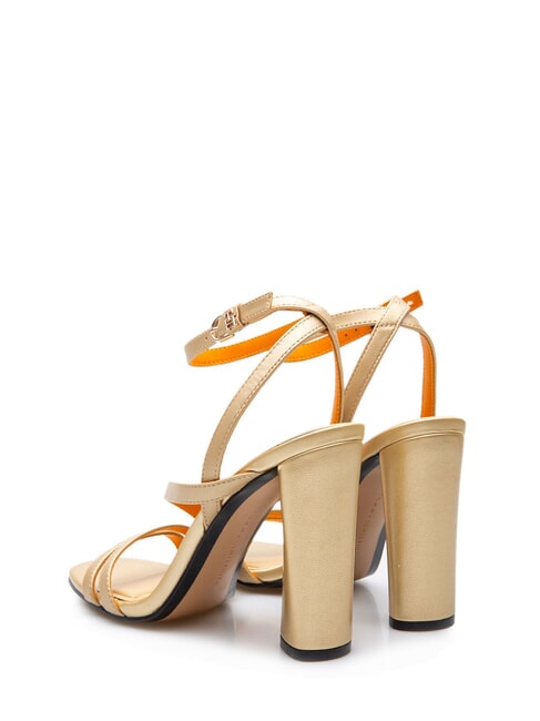 TH GOLD BLOCK Hohe Ledersandalen Gold - Damenschuhe