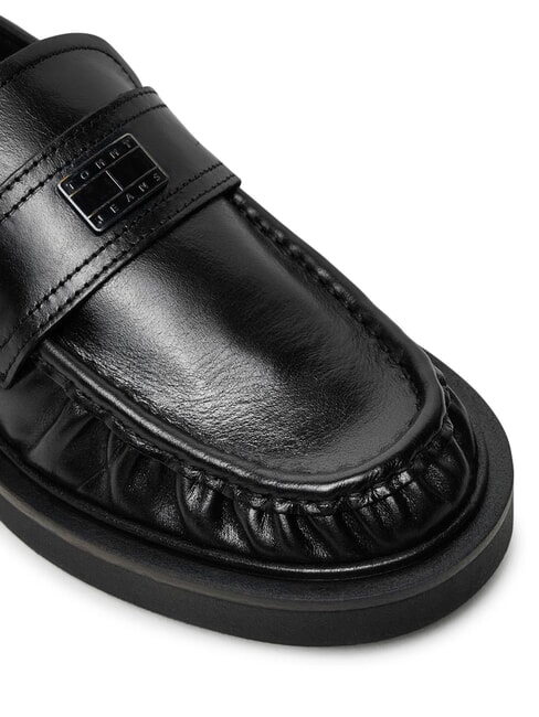 TJW ORIGIN LOAFER Damen-Ledermokassins Schwarz - Damenschuhe