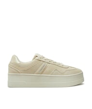 TOMMY HILFIGER GREENWICH Plateau-Sneaker aus Wildleder Zeitungspapier - Damenschuhe - 2