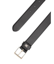 TOMMY HILFIGER TH SQUARE Lederg&uuml;rtel Schwarz - G&uuml;rtel - 2