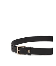 TOMMY HILFIGER TH SQUARE Lederg&uuml;rtel Schwarz - G&uuml;rtel - 3