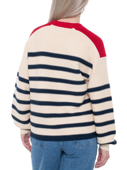 TH Leichter Pullover mit Laternen&auml;rmeln Beige - Damenpullover