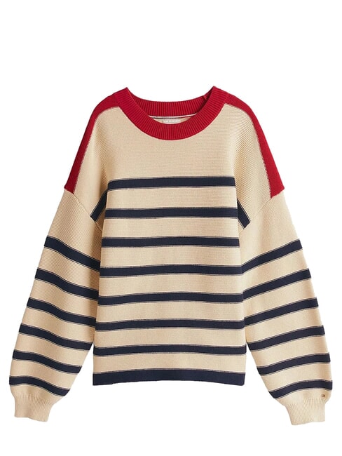 TH Leichter Pullover mit Laternen&auml;rmeln Beige - Damenpullover