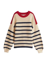 TOMMY HILFIGER TH Leichter Pullover mit Laternen&auml;rmeln Beige - Damenpullover - 3