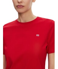 TOMMY HILFIGER TH Kurzarm-T-Shirt in regul&auml;rer Passform Prim&auml;rrot - T-Shirts und Tops f&uuml;r Damen - 3