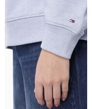 TOMMY HILFIGER OUTLINE FLAG TEE Hoodie in regul&auml;rer Passform eisblaues Heidekraut - Sweatshirts Damen - 4