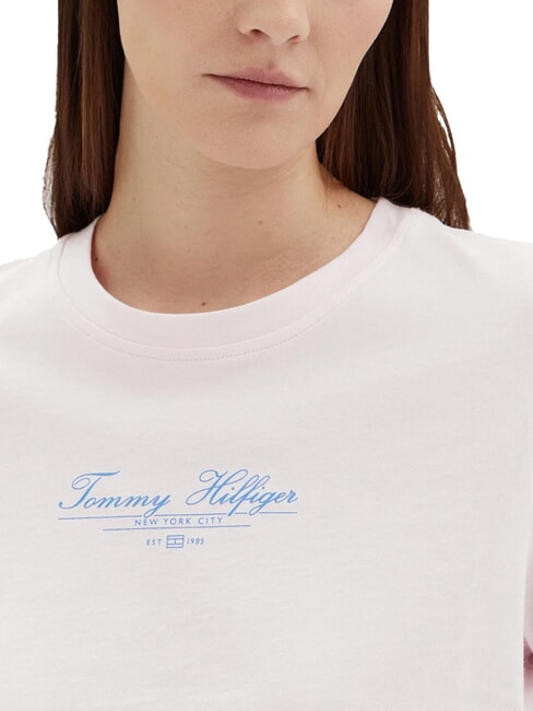 TH Kurz&auml;rmeliges T-Shirt mit Aufdruck Hellrosa - T-Shirts und Tops f&uuml;r Damen