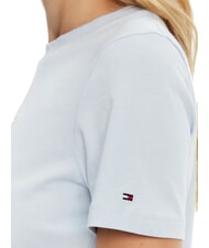 TOMMY HILFIGER TH Kurz&auml;rmeliges T-Shirt mit Aufdruck luftiges Blau - T-Shirts und Tops f&uuml;r Damen - 4